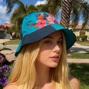 NWT Disney Parks Encanto La Familia Reversible Bucket Sun Hat-Adult One Size